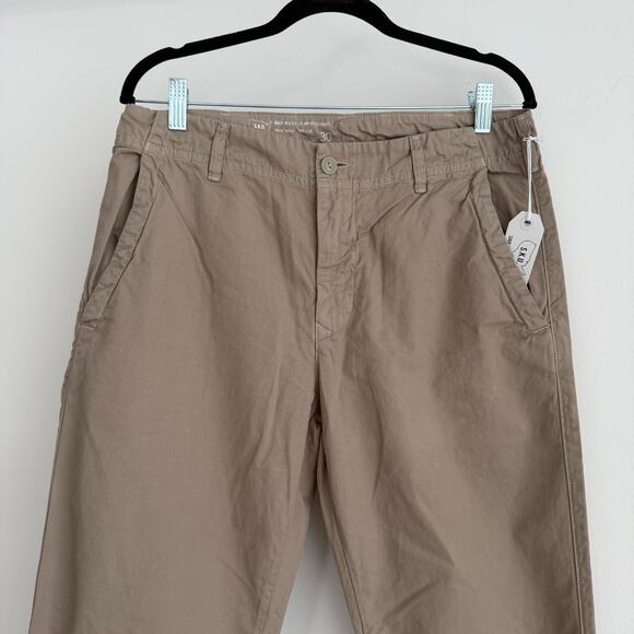 SKU Save Khaki United Pants 30x33 Beige The Weekend Chino Cotton Twill USA Made - Picture 2 of 10